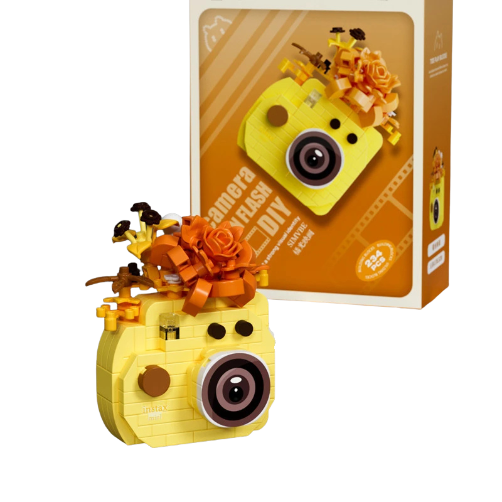 SLR Camera Flower Building Block Set – Creative Desk Toy & Stylish Home Décor Gift - Beyond Bricks