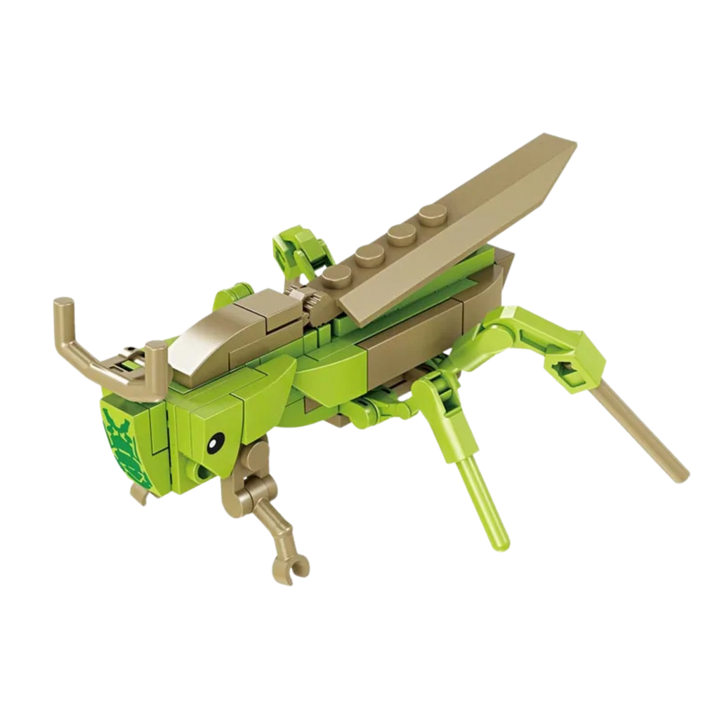 Mini Animal & Insect Building Blocks – Fly, Mantis, Ladybug, Grasshopper, Eagle & Bird | Creative Nature Brick Toy Set - Beyond Bricks