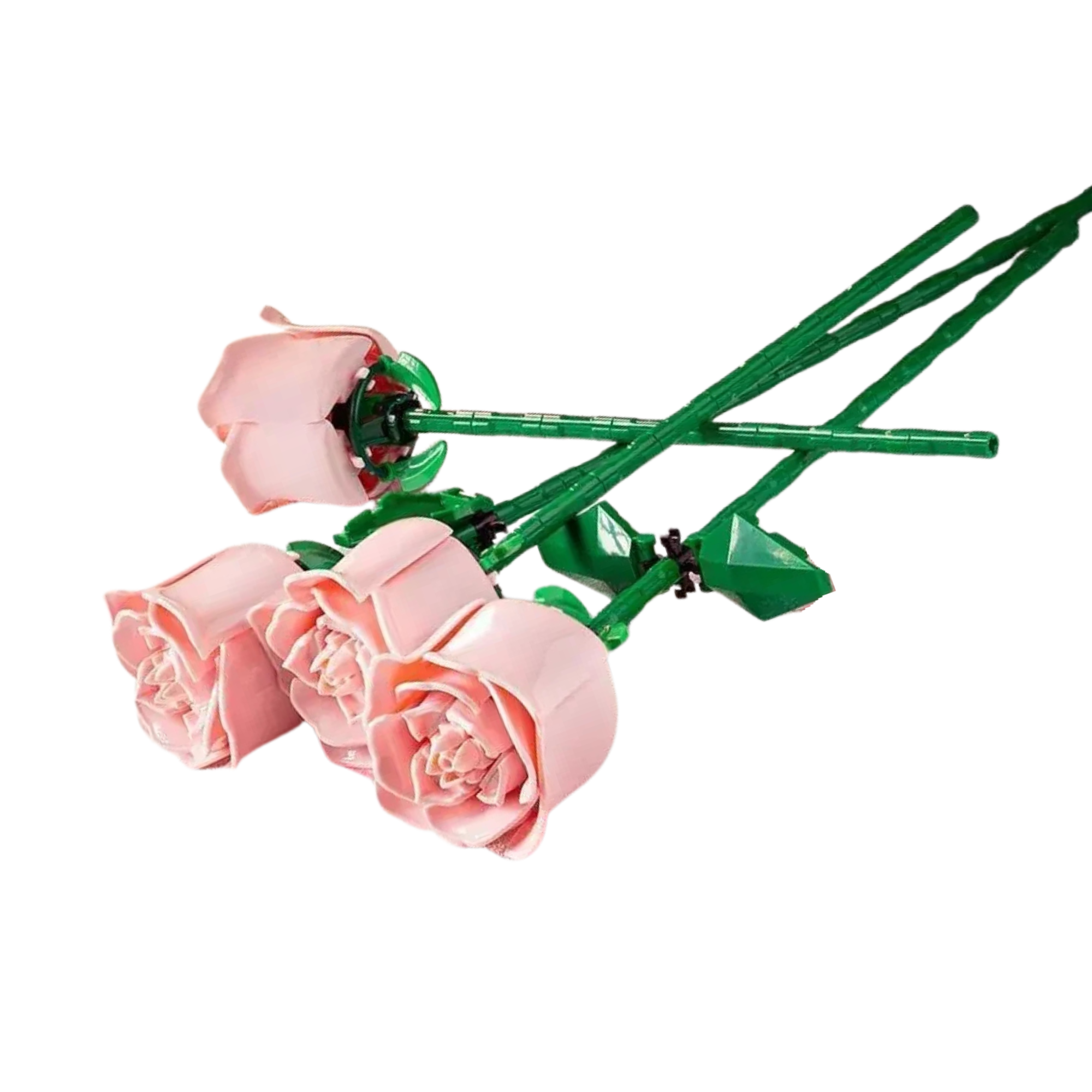 Brick Rose Bouquet – Buildable Mini Flower Set (Red, Pink, Blue Variants) - Beyond Bricks