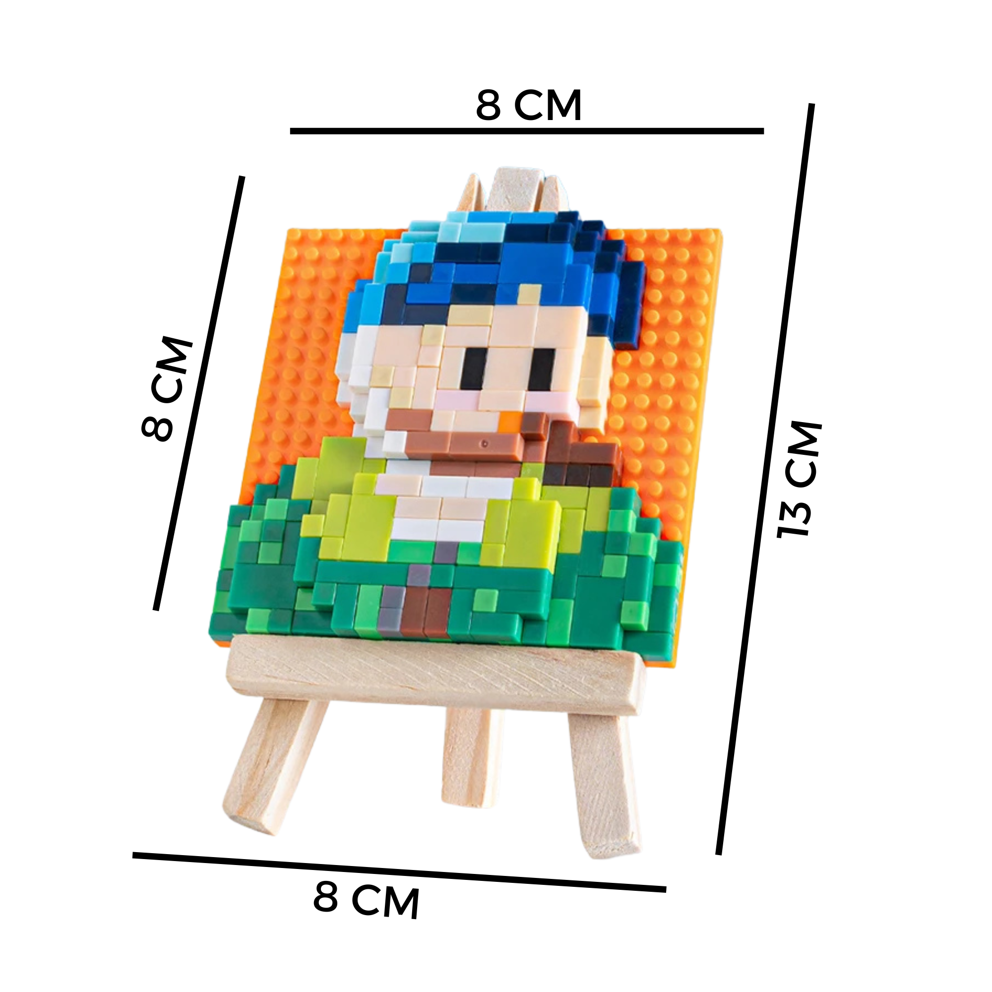 Mini Famous Painting Building Block Set with Wooden Easel – DIY Pixel Art Kit - Beyond Bricks
