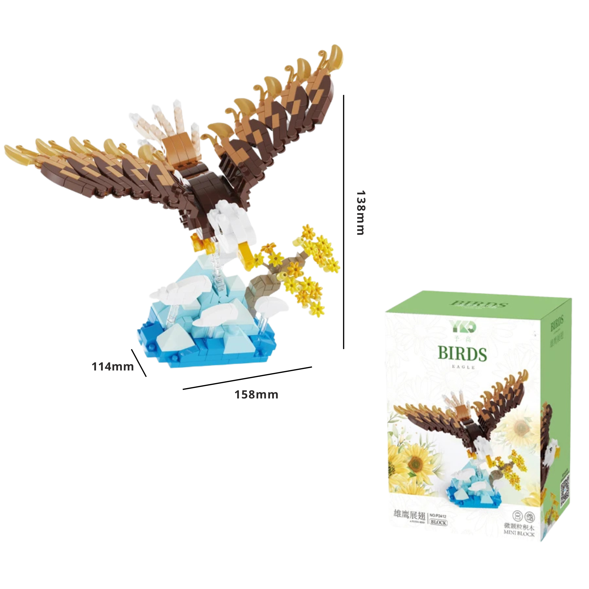 Bird Building Blocks – DIY Micro Brick Kits (Parrot, Seagull, Cockatoo & Hummingbird) - Beyond Bricks