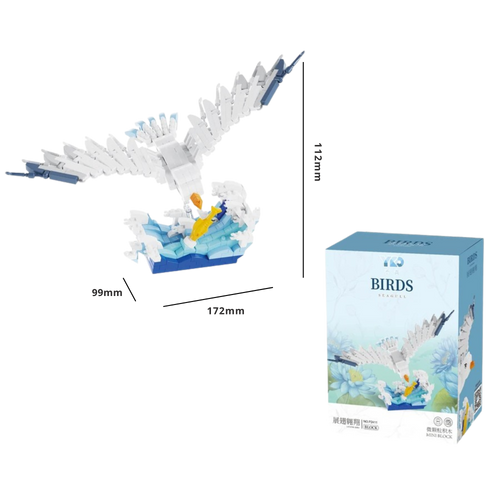 Bird Building Blocks – DIY Micro Brick Kits (Parrot, Seagull, Cockatoo & Hummingbird) - Beyond Bricks