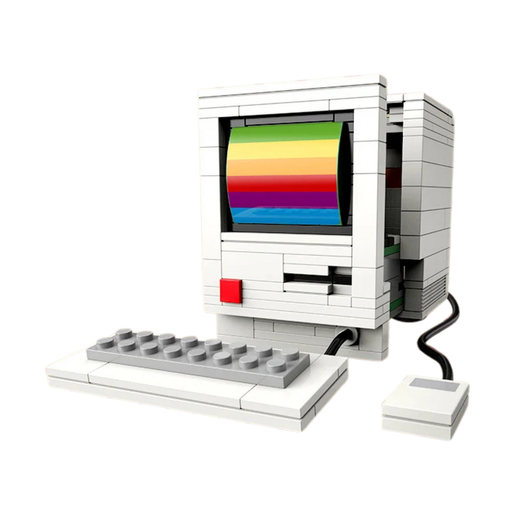 Retro Electrical Devices Building Block Set – Vintage TV, Computer, Walkman & Game Console Mini Bricks - Beyond Bricks