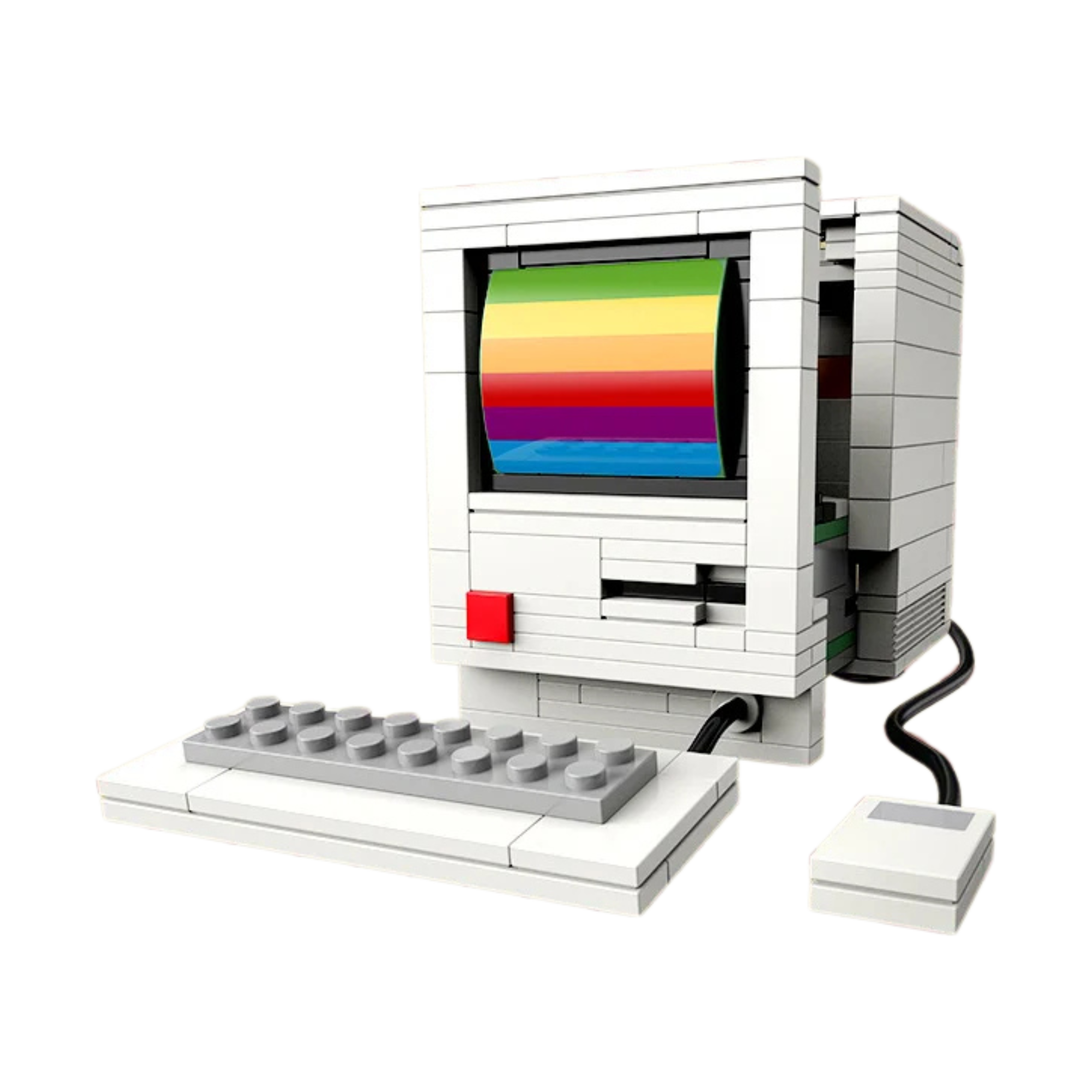 Retro Electrical Devices Building Block Set – Vintage TV, Computer, Walkman & Game Console Mini Bricks - Beyond Bricks