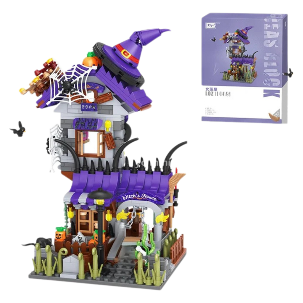 Haunted House Halloween Building Blocks – Ghosts, Witches & Spooky Pumpkin Mansion - Beyond Bricks